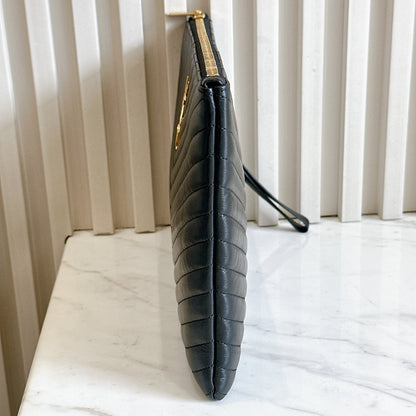YSL Cassandre Clutch in Black