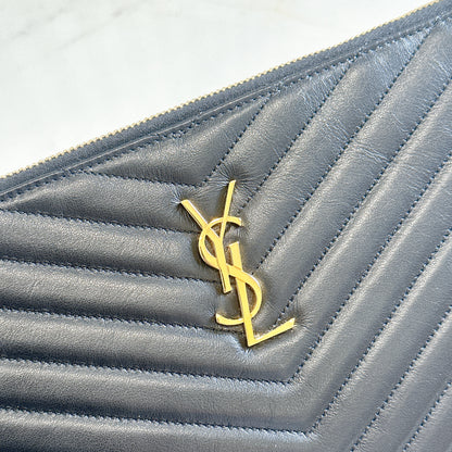 YSL Cassandre Clutch in Black