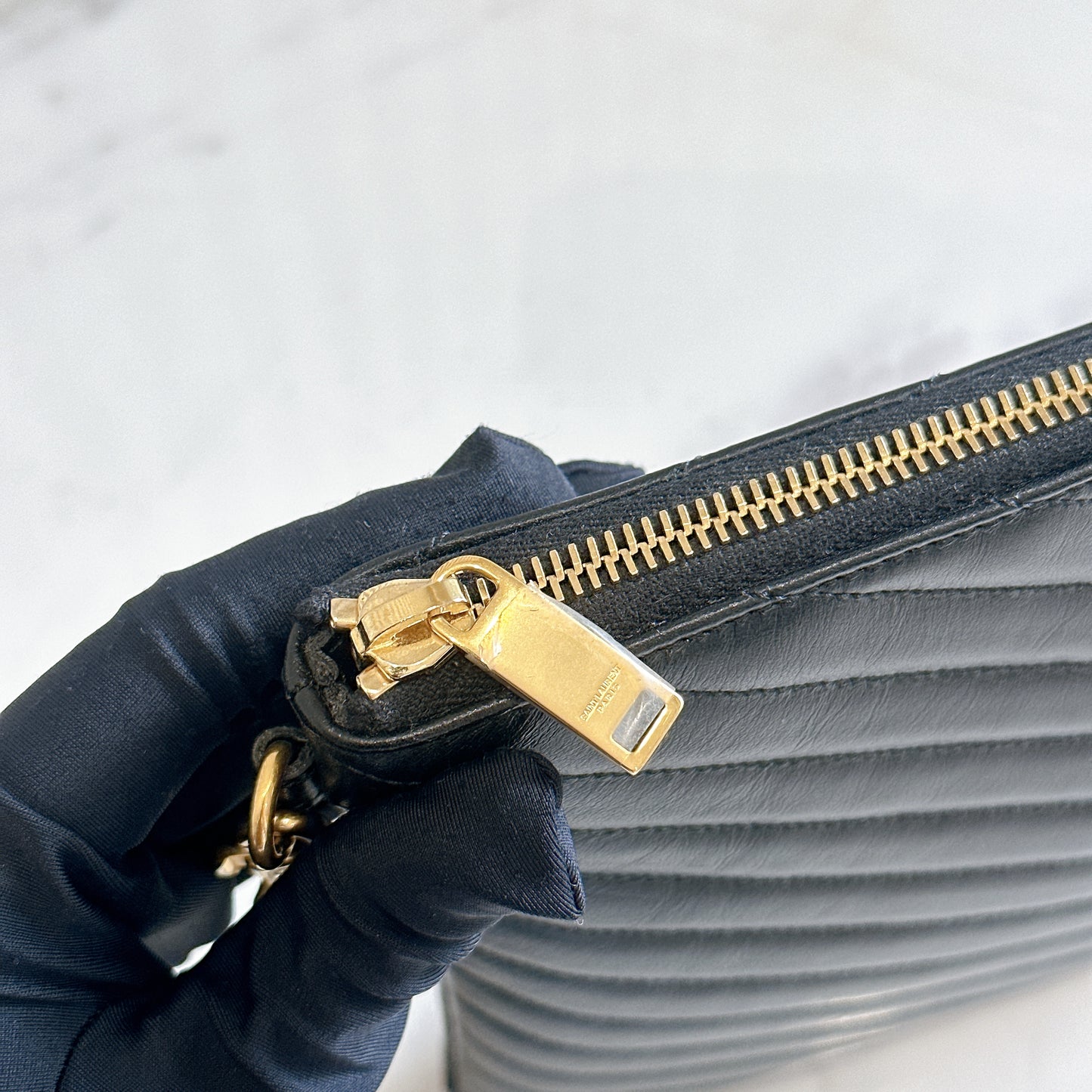 YSL Cassandre Clutch in Black