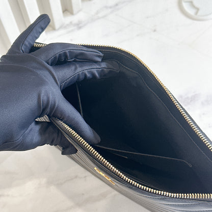 YSL Cassandre Clutch in Black