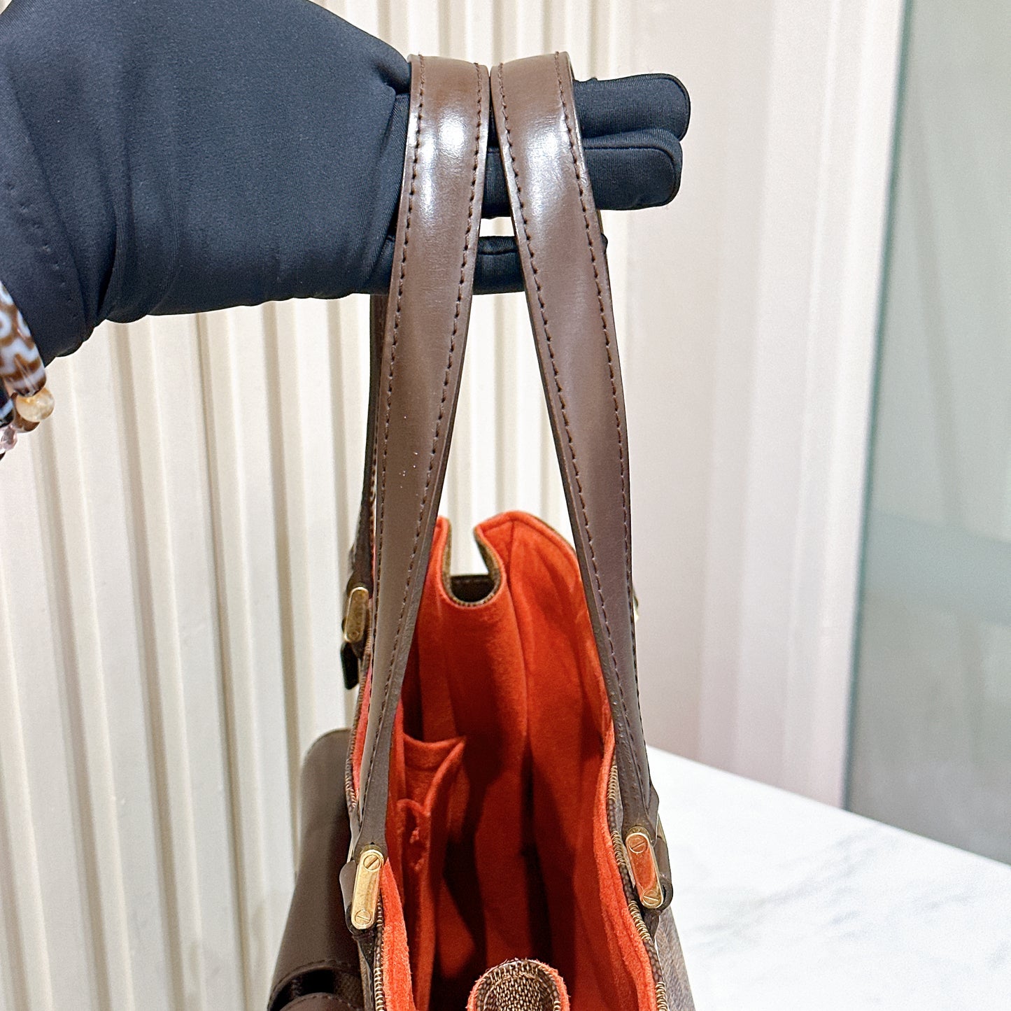 LV Uzes Tote in Damier Ebene