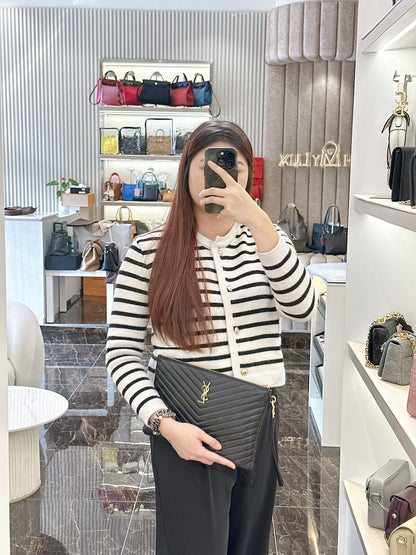 YSL Cassandre Clutch in Black