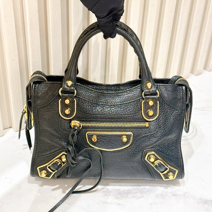 Balenciaga City Edge Mini in Black GHW