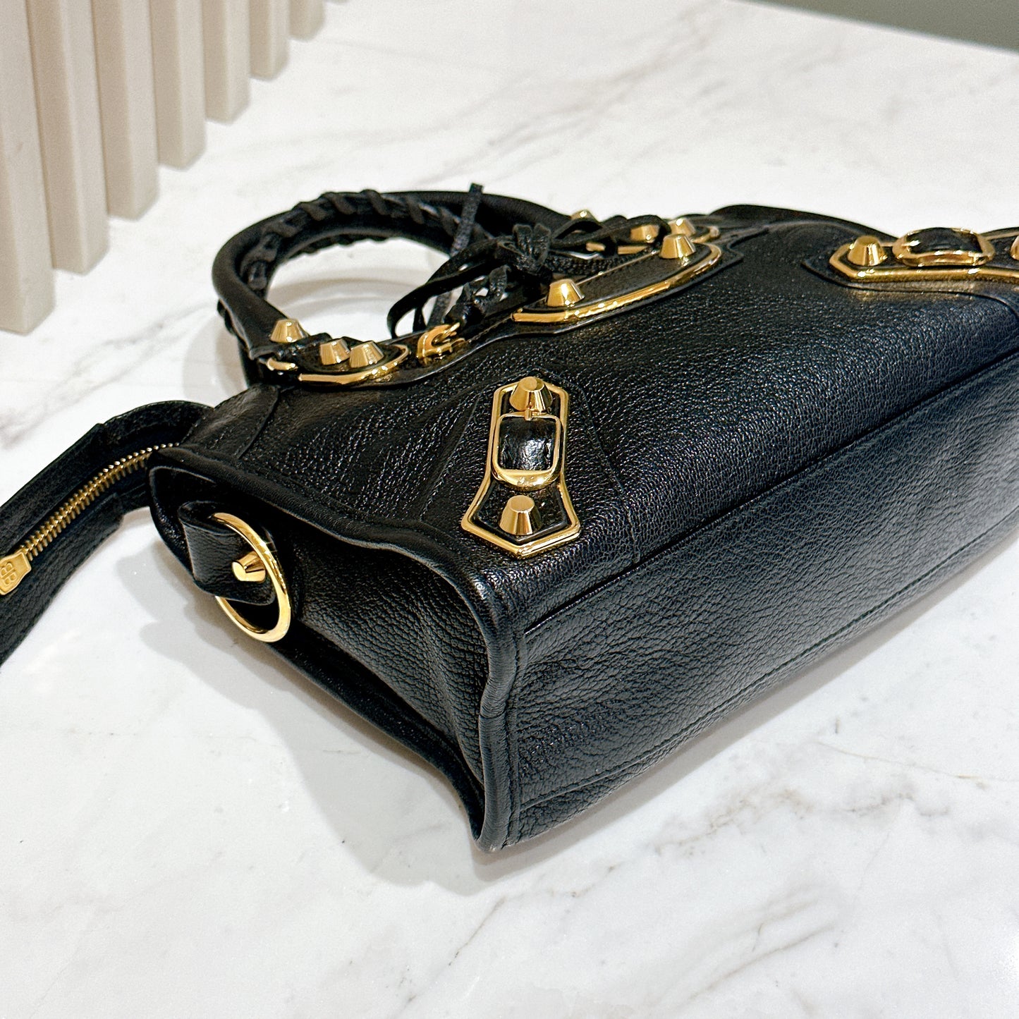 Balenciaga City Edge Mini in Black GHW