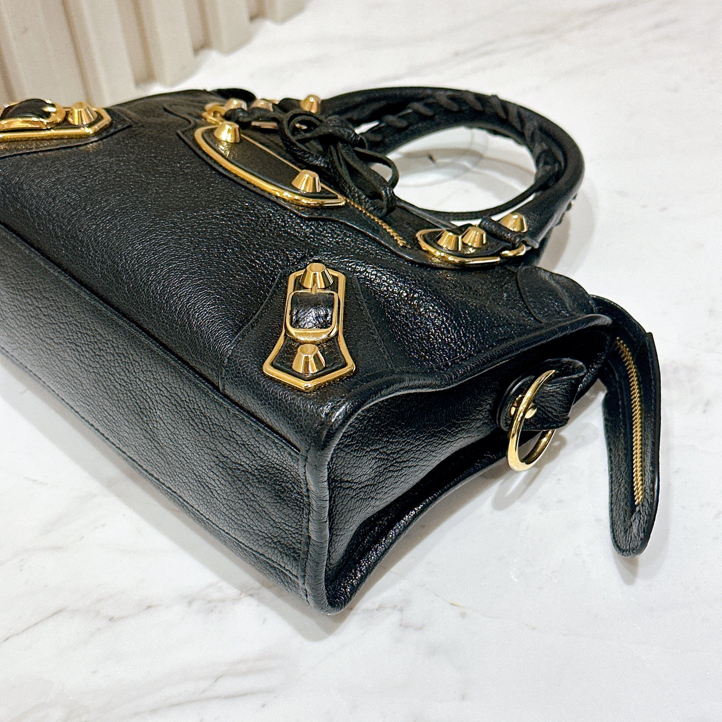 Balenciaga City Edge Mini in Black GHW
