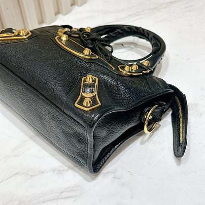 Balenciaga City Edge Mini in Black GHW