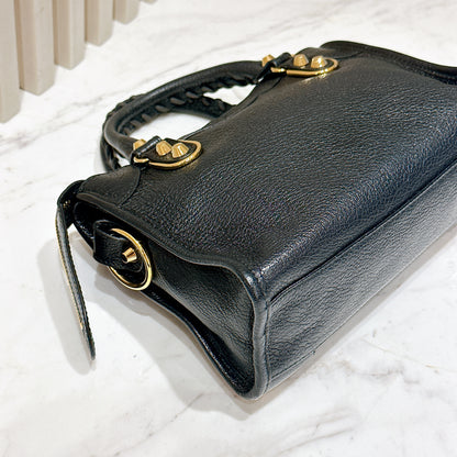 Balenciaga City Edge Mini in Black GHW