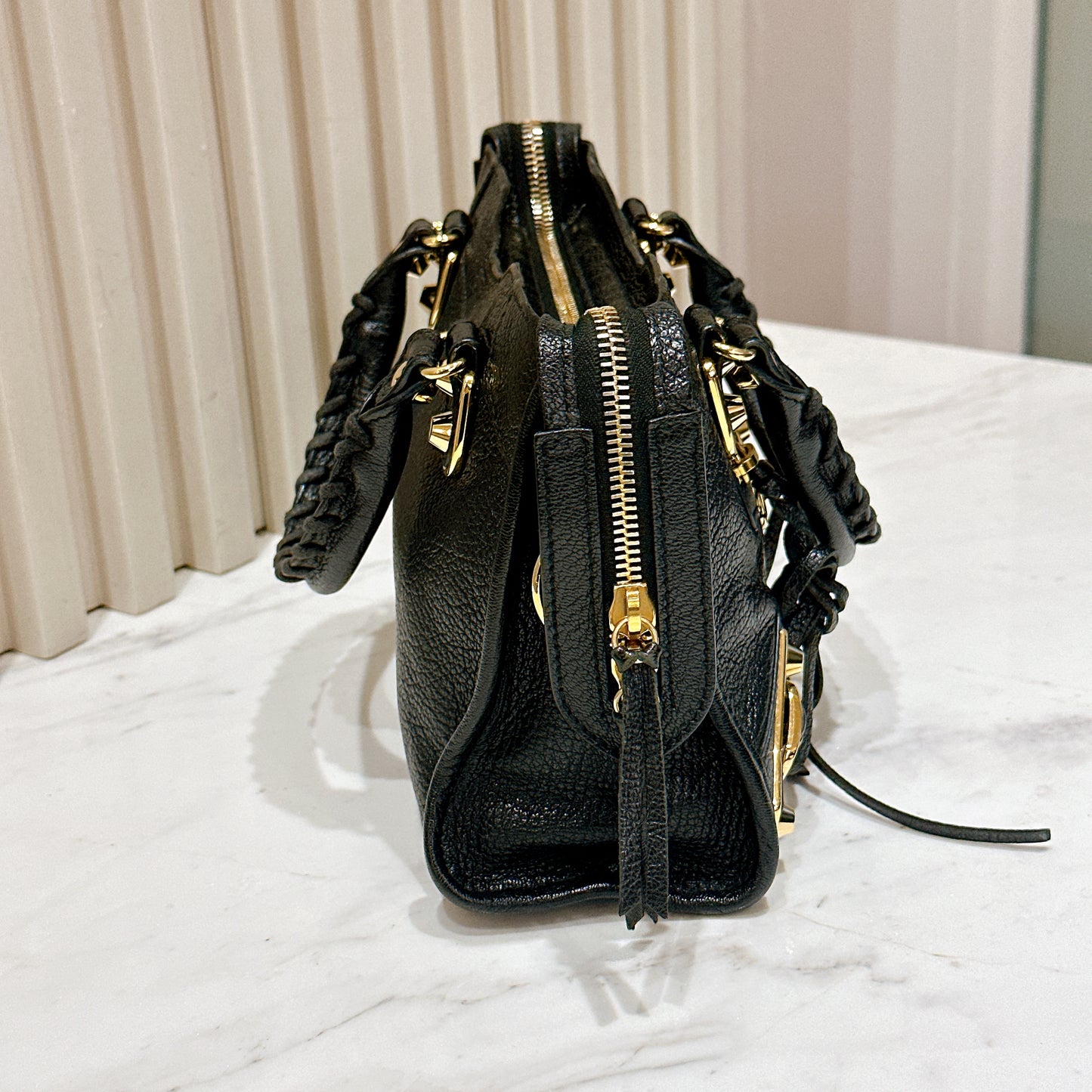 Balenciaga City Edge Mini in Black GHW