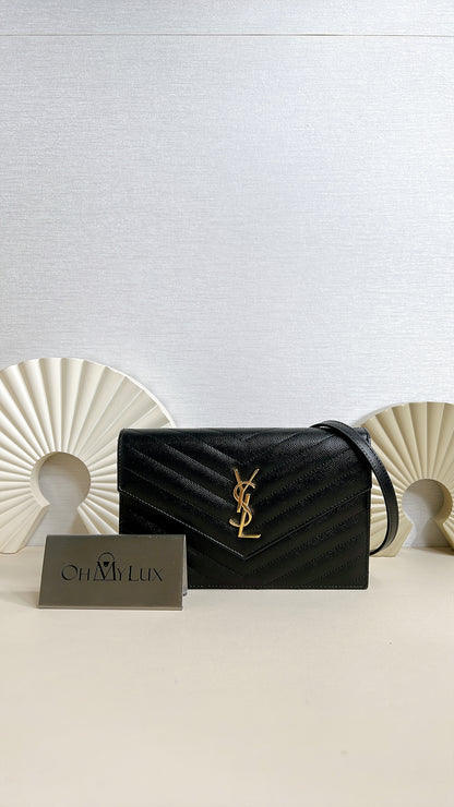 YSL Wallet On Chain Black in GHW