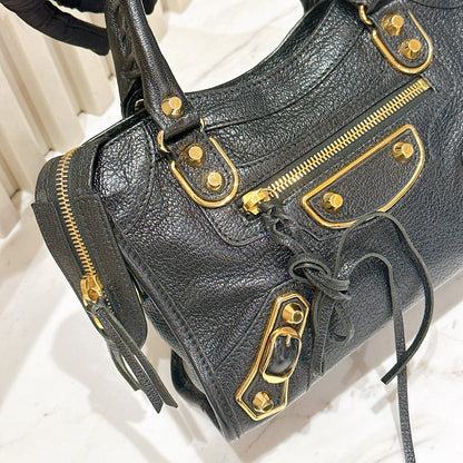 Balenciaga City Edge Mini in Black GHW