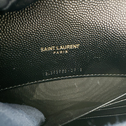 YSL Wallet On Chain Small in Black GHW