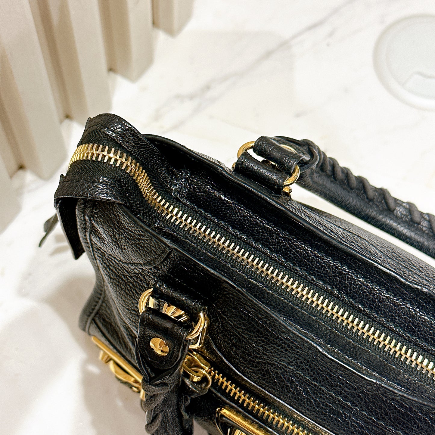 Balenciaga City Edge Mini in Black GHW
