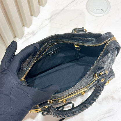 Balenciaga City Edge Mini in Black GHW