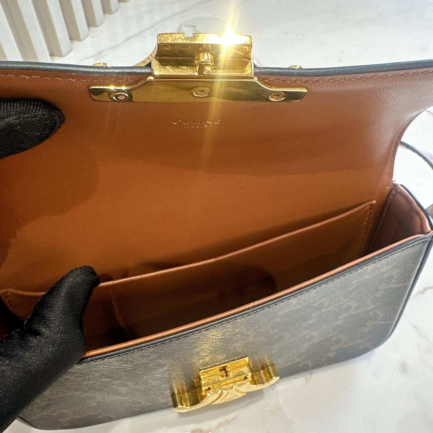 Celine Bag Claude in Triomphe Canvas