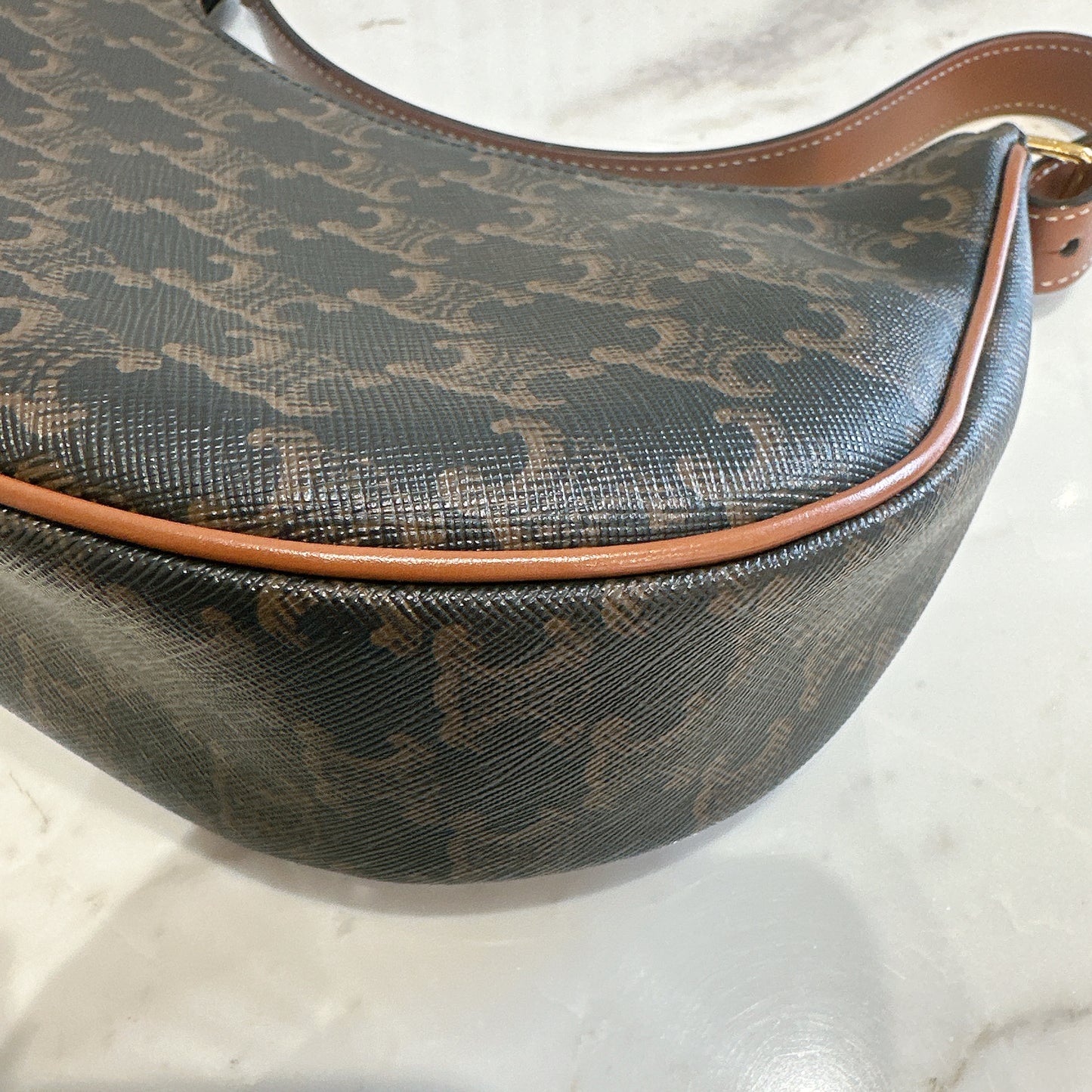 Celine Ava in Tan Triomphe Canvas