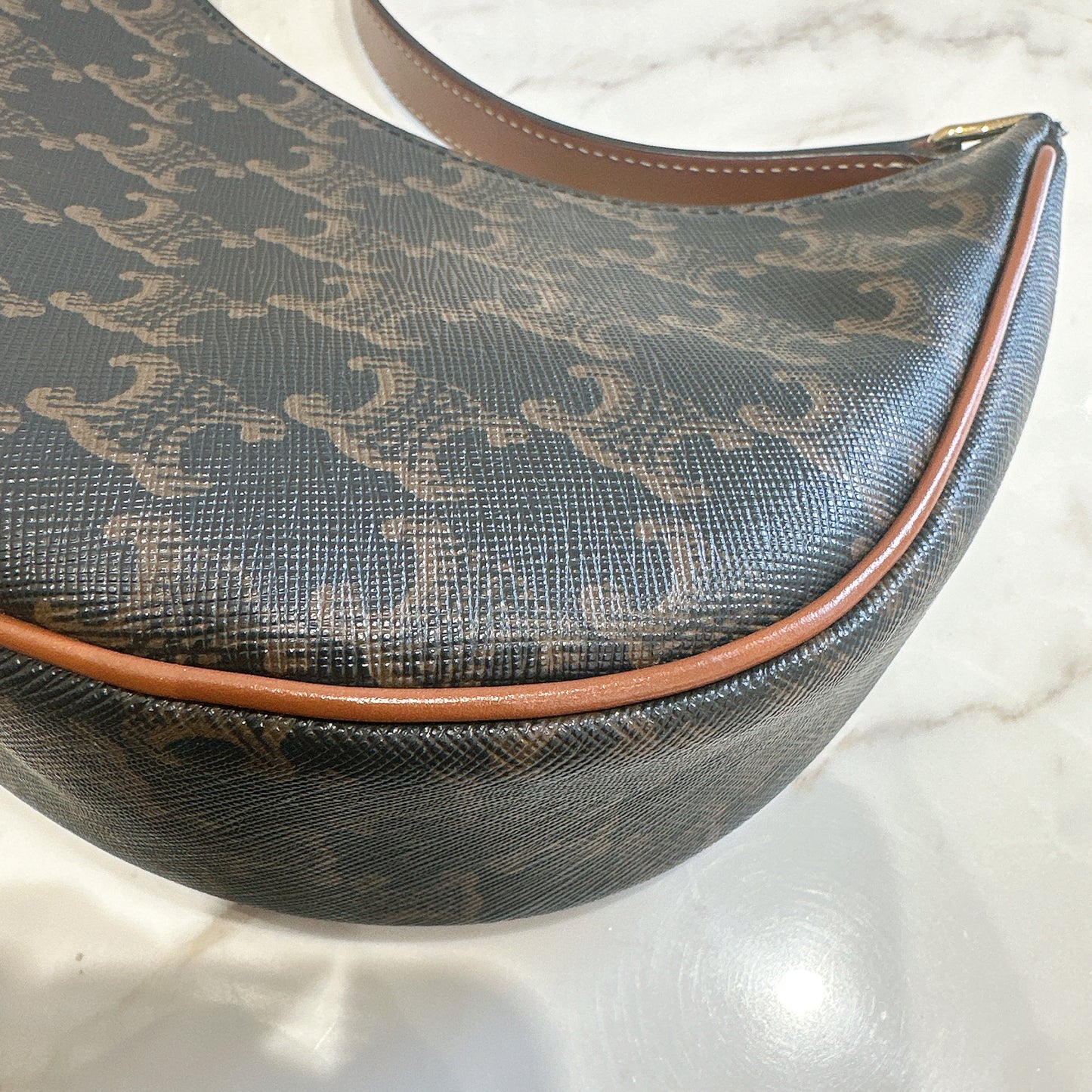 Celine Ava in Tan Triomphe Canvas
