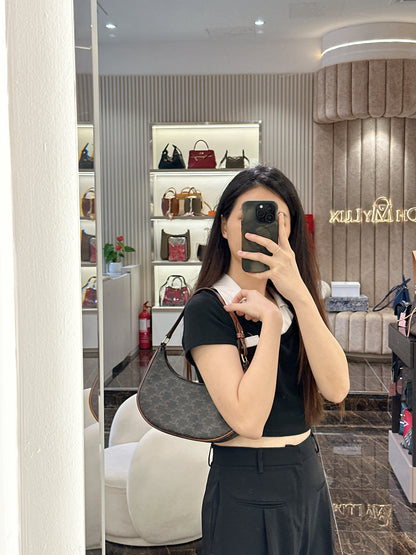 Celine Ava in Tan Triomphe Canvas