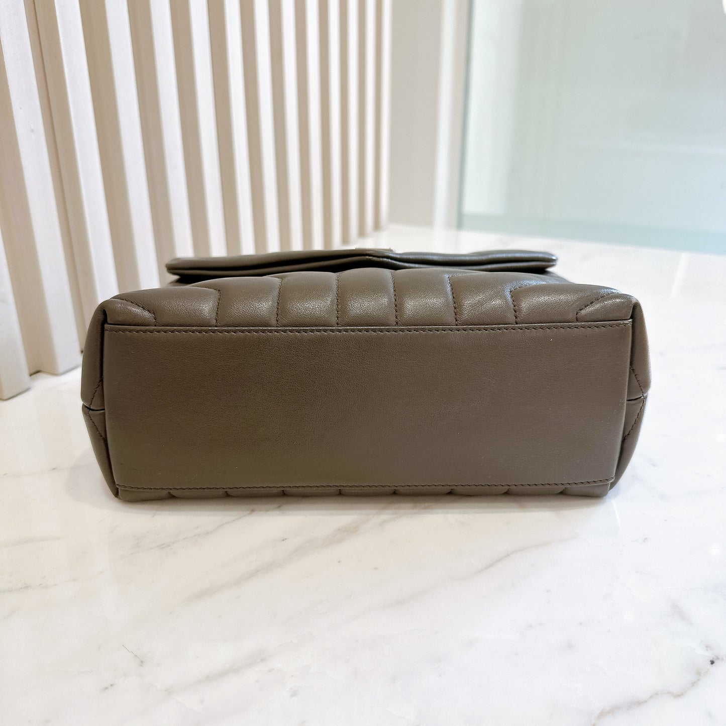 YSL Lou Small In Grey