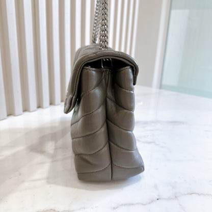 YSL Lou Small In Grey
