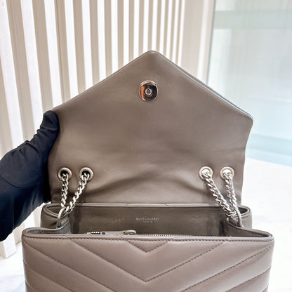 YSL Lou Small In Grey