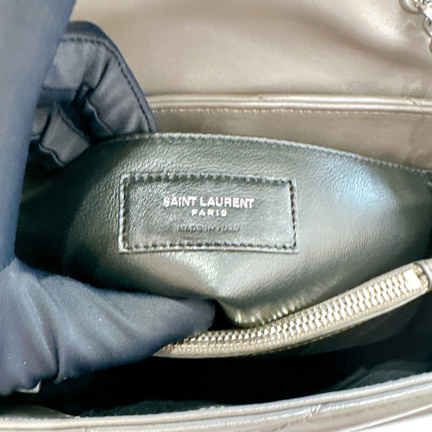 YSL Lou Small In Grey