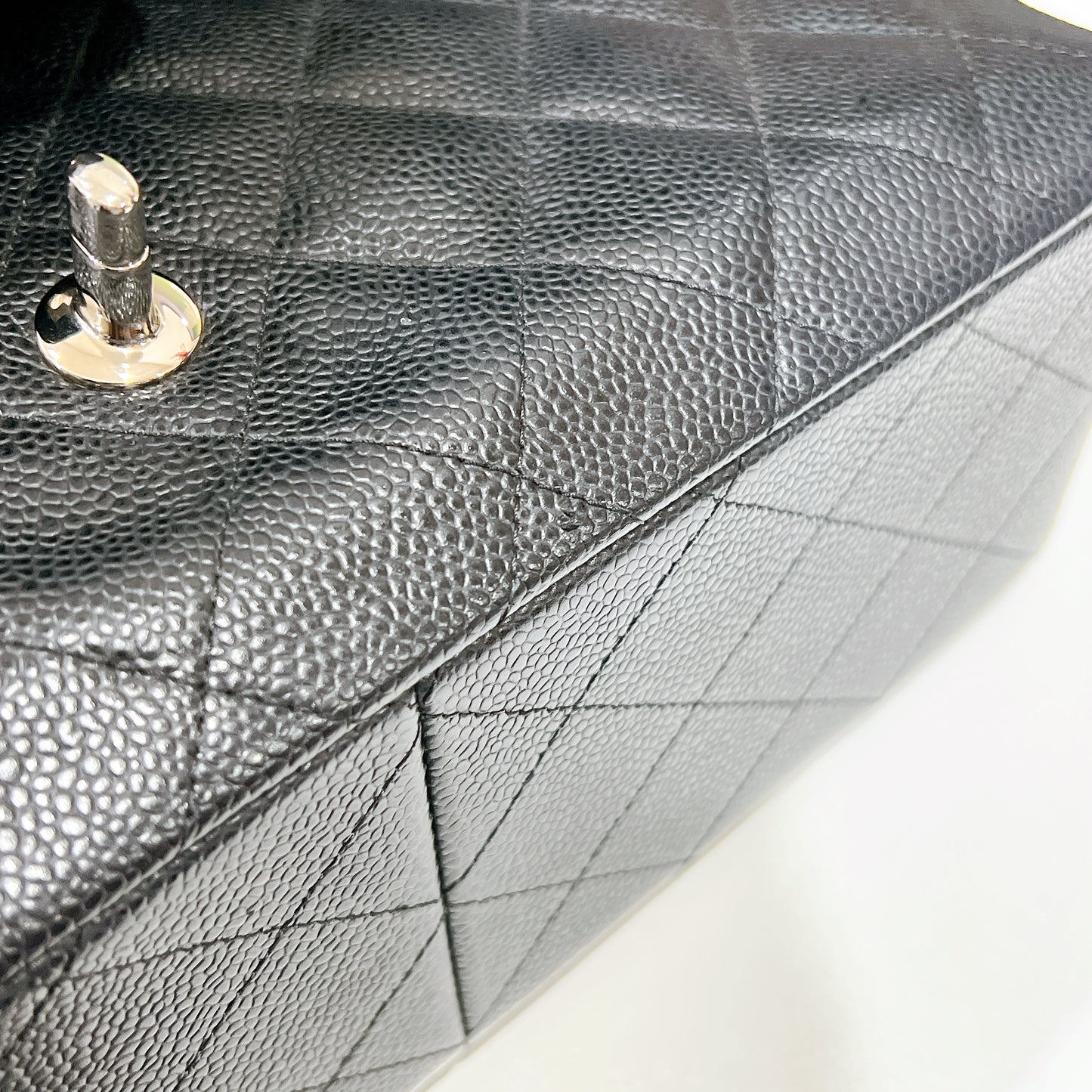Chanel Classic Jumbo Caviar in Black SHW