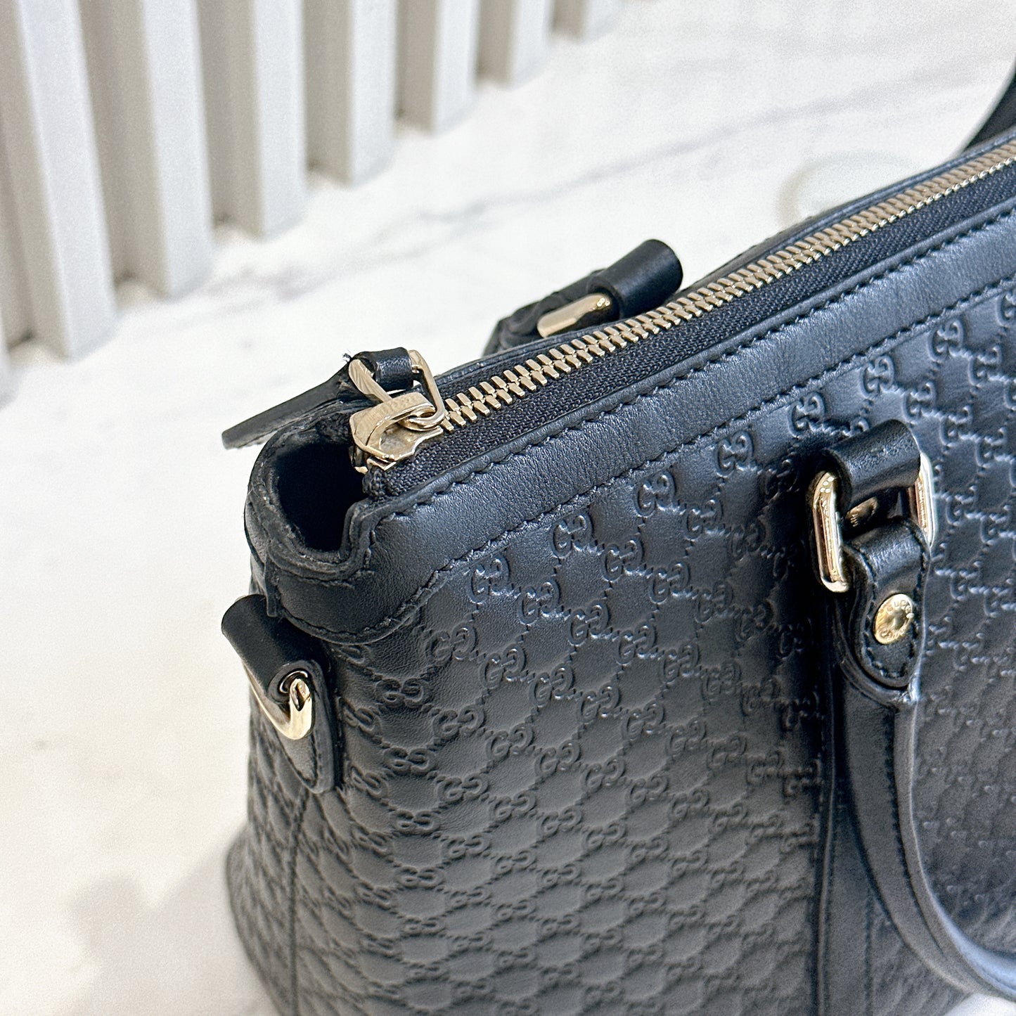 Gucci Micro Guccissima Black Tote