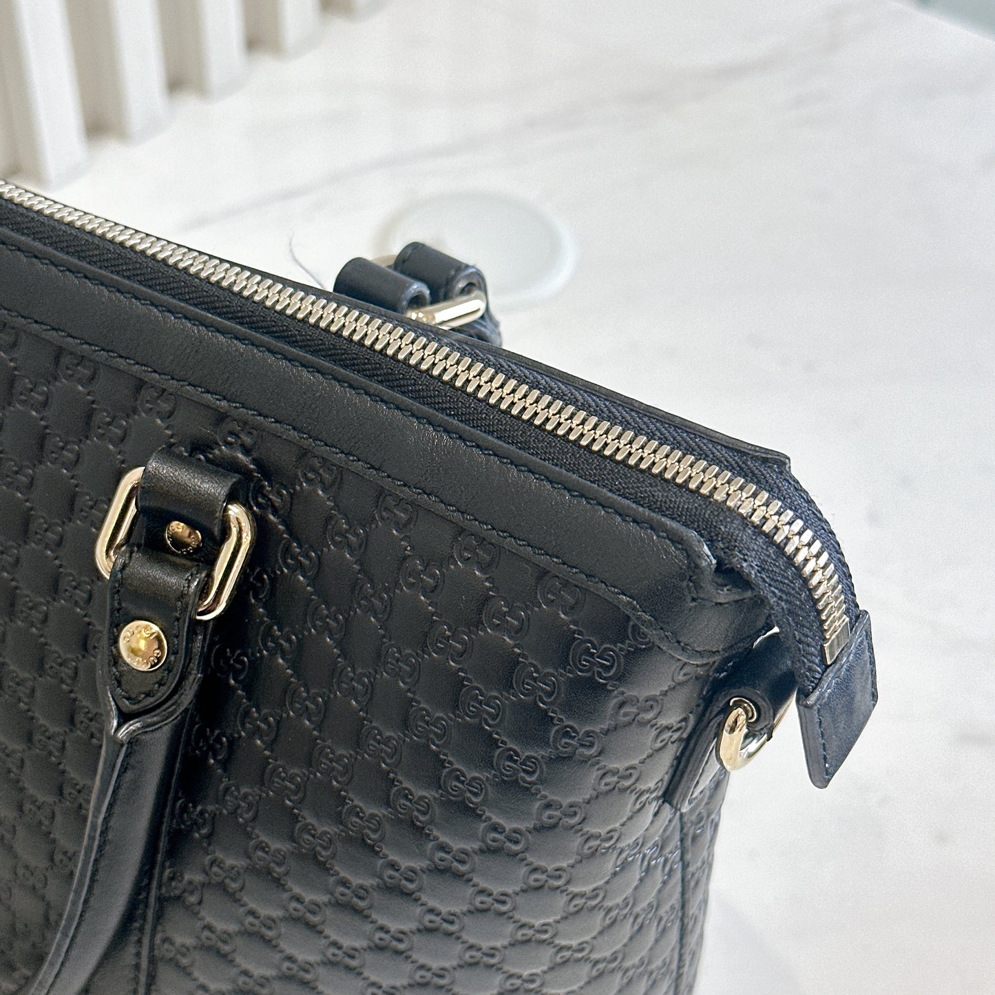 Gucci Micro Guccissima Black Tote