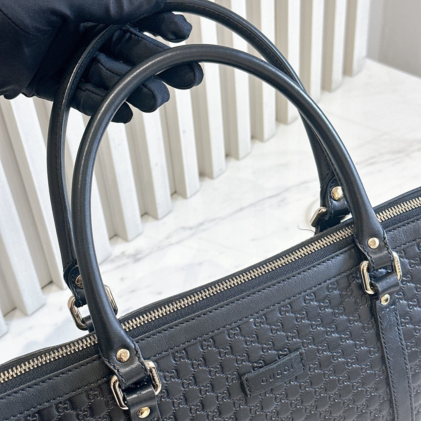 Gucci Micro Guccissima Black Tote