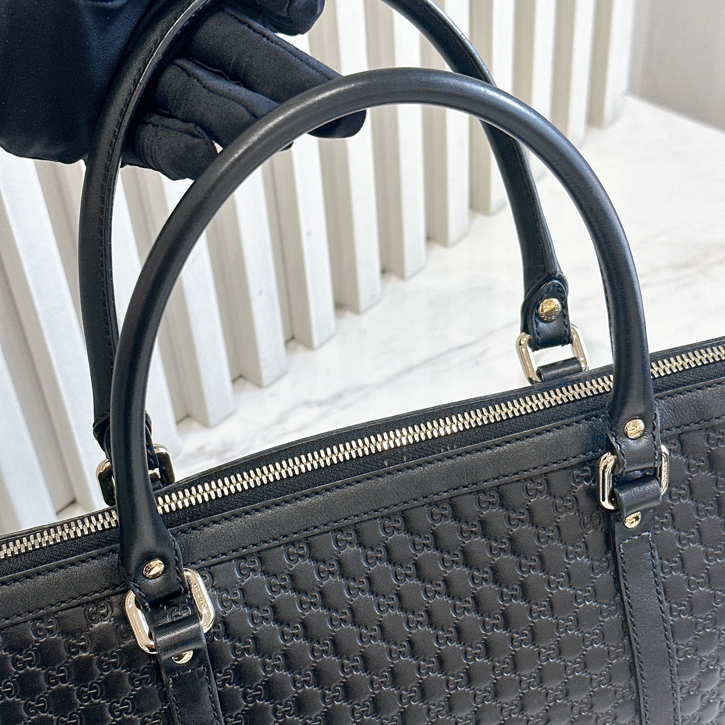 Gucci Micro Guccissima Black Tote