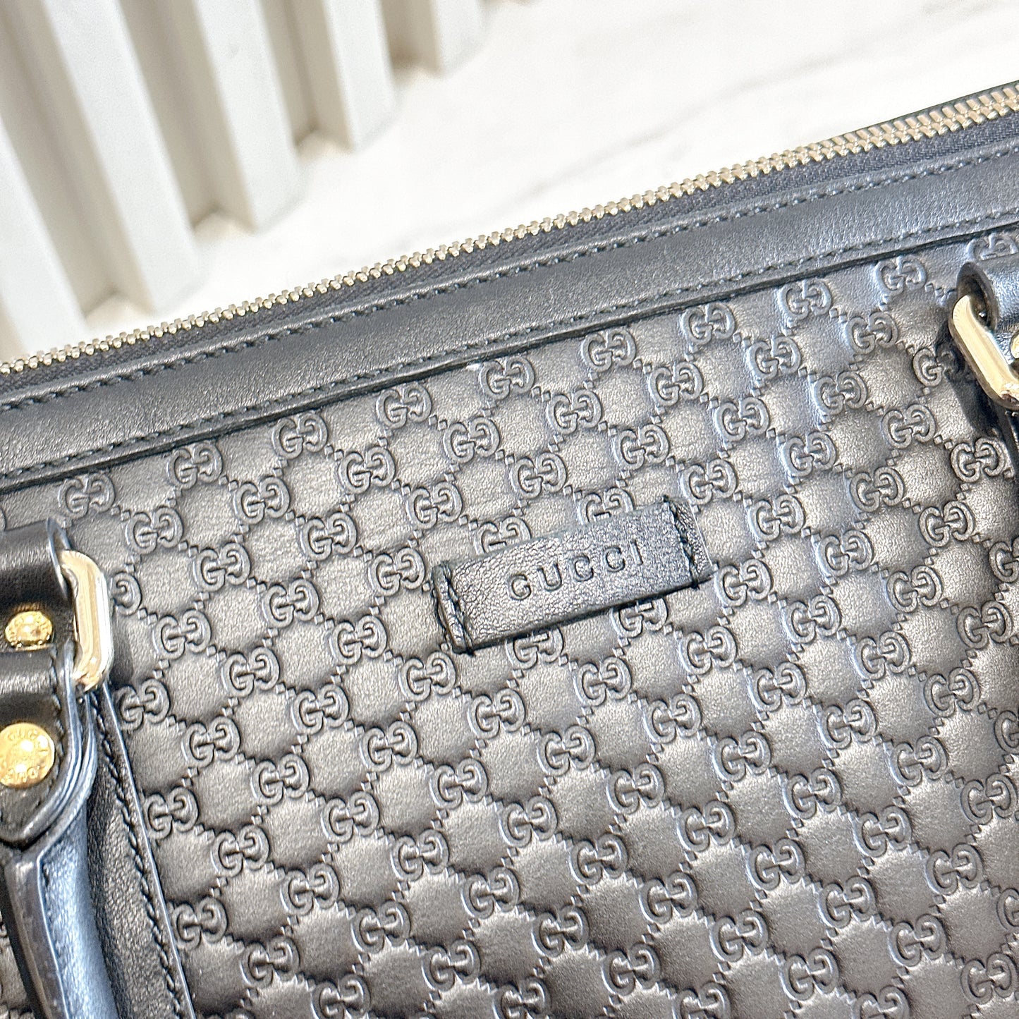 Gucci Micro Guccissima Black Tote