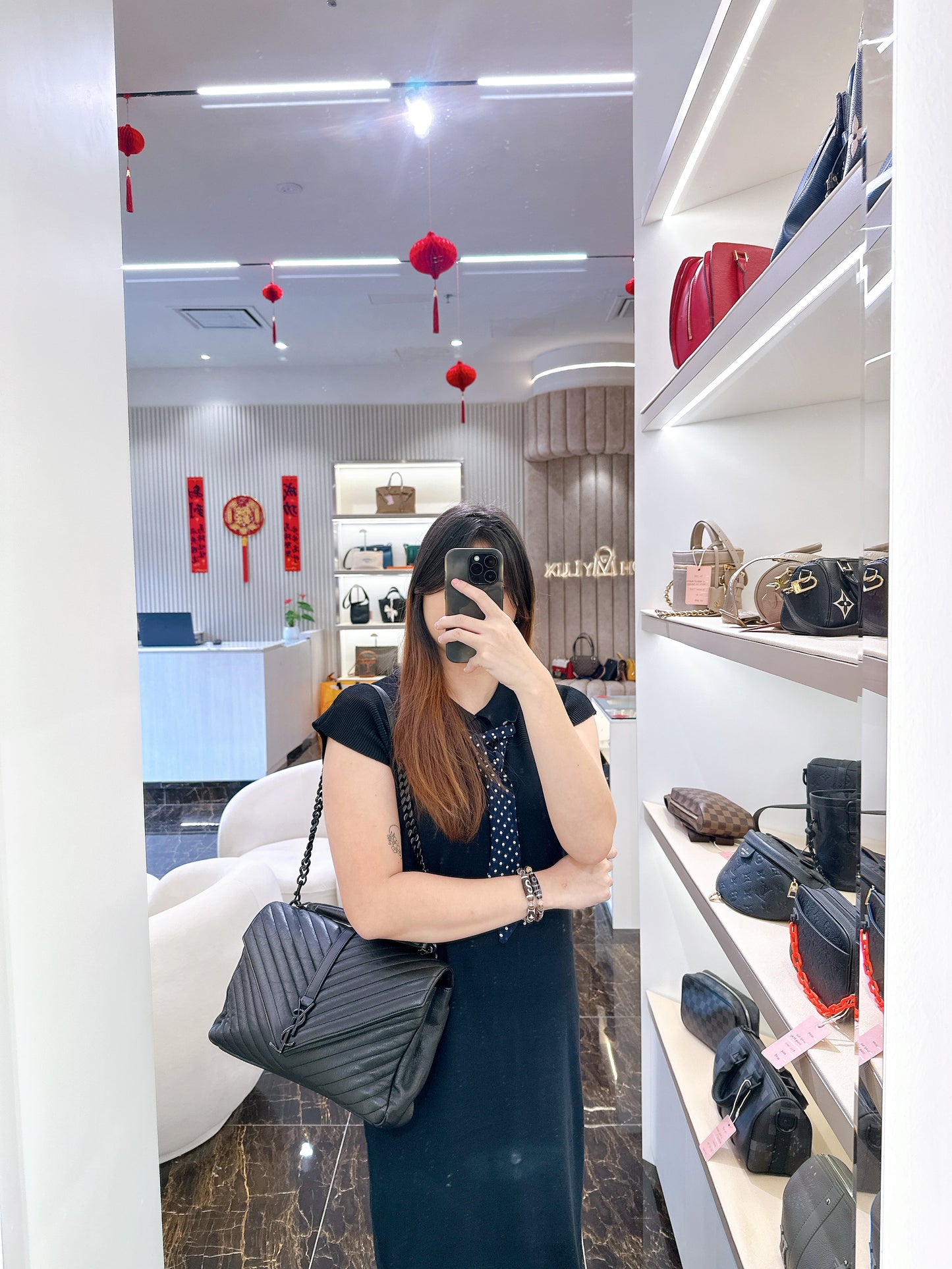 YSL College Large in Black