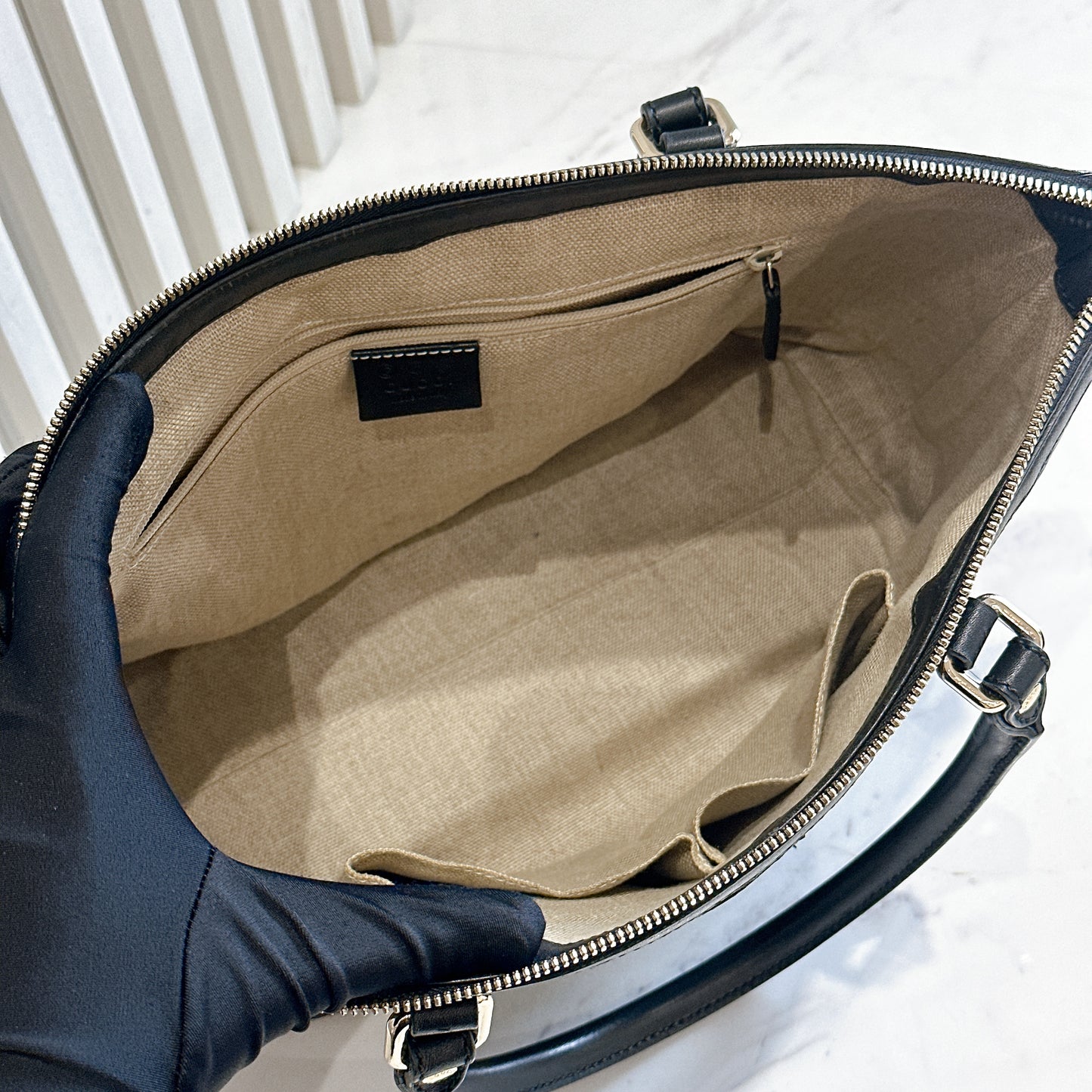 Gucci Micro Guccissima Black Tote