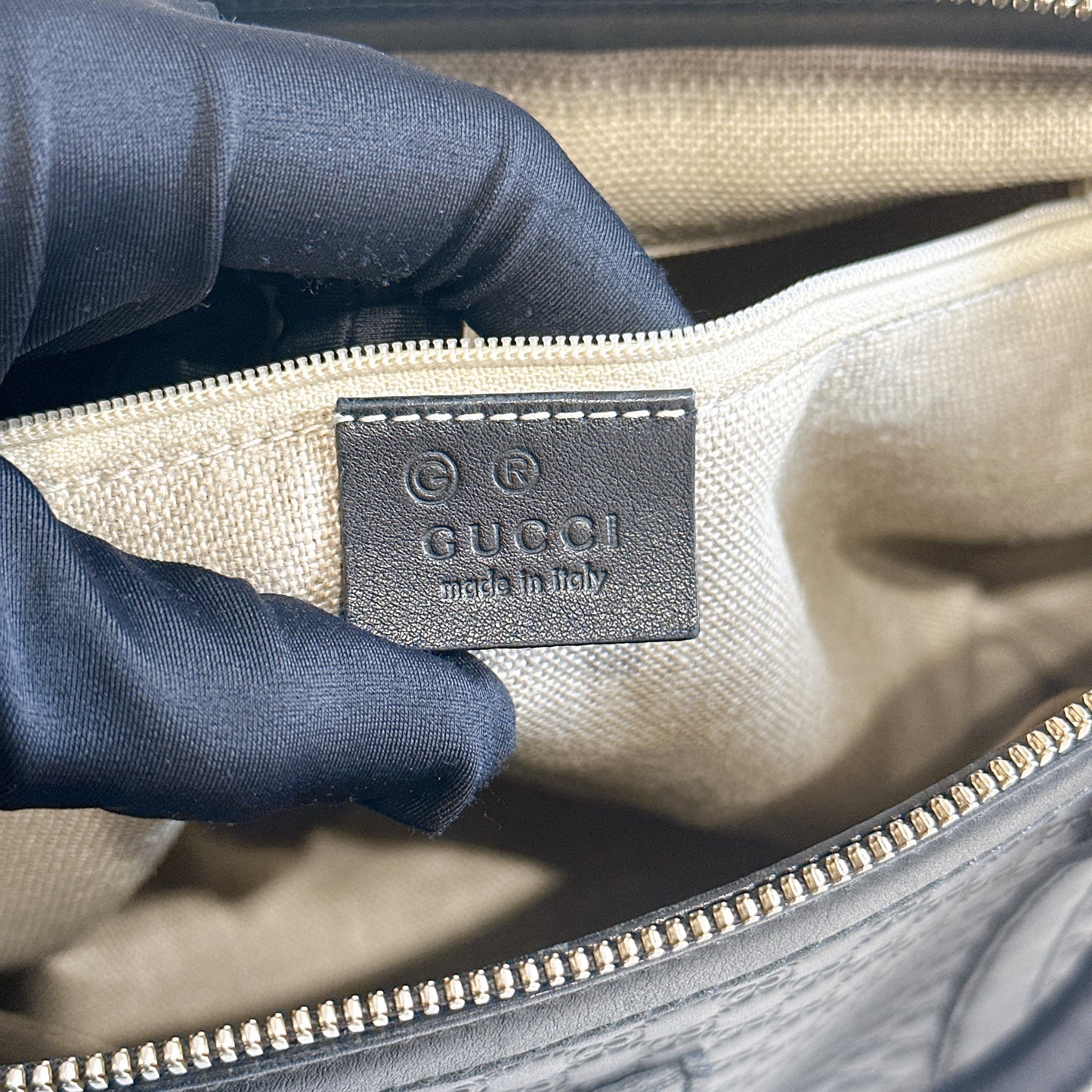 Gucci Micro Guccissima Black Tote