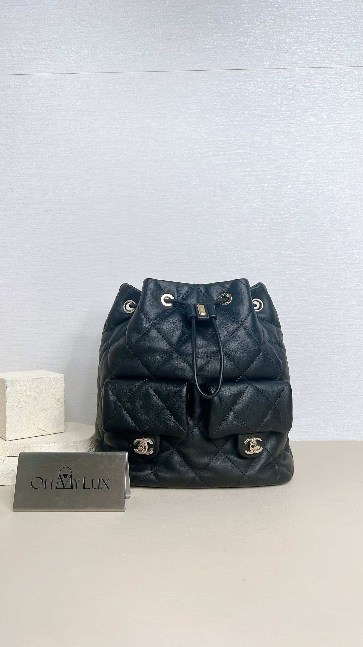 Chanel Drawstring Two Pockets Backpack