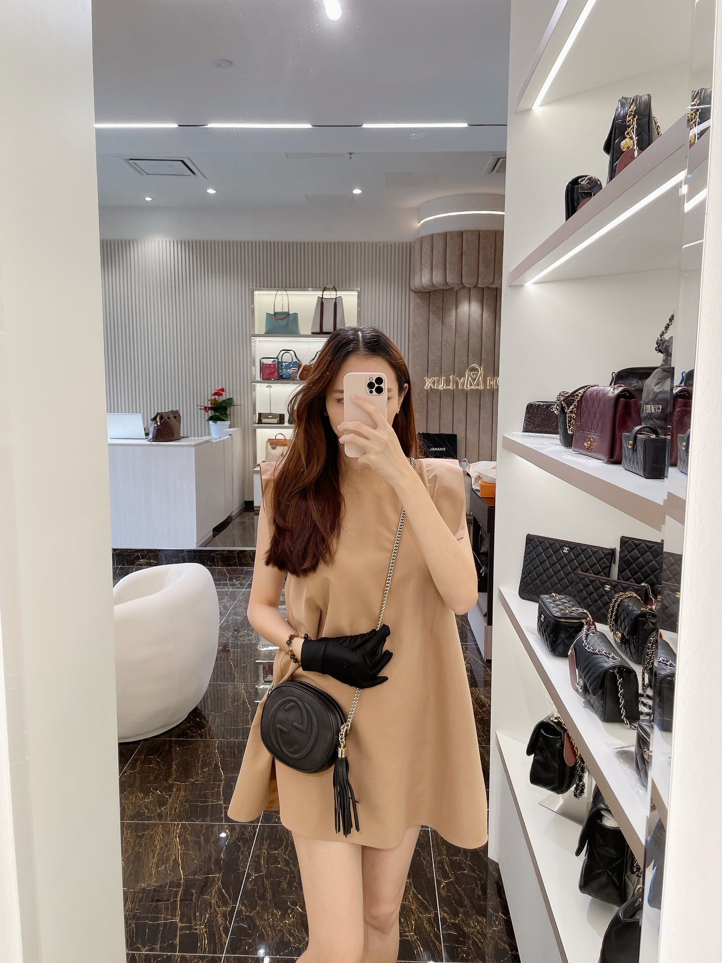 Gucci Disco Soho Chain Round Bag