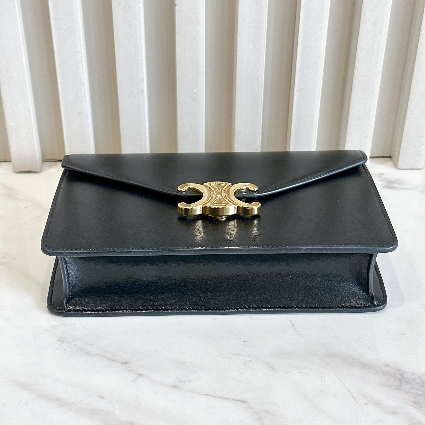 Celine Margo Wallet On Chain in Black