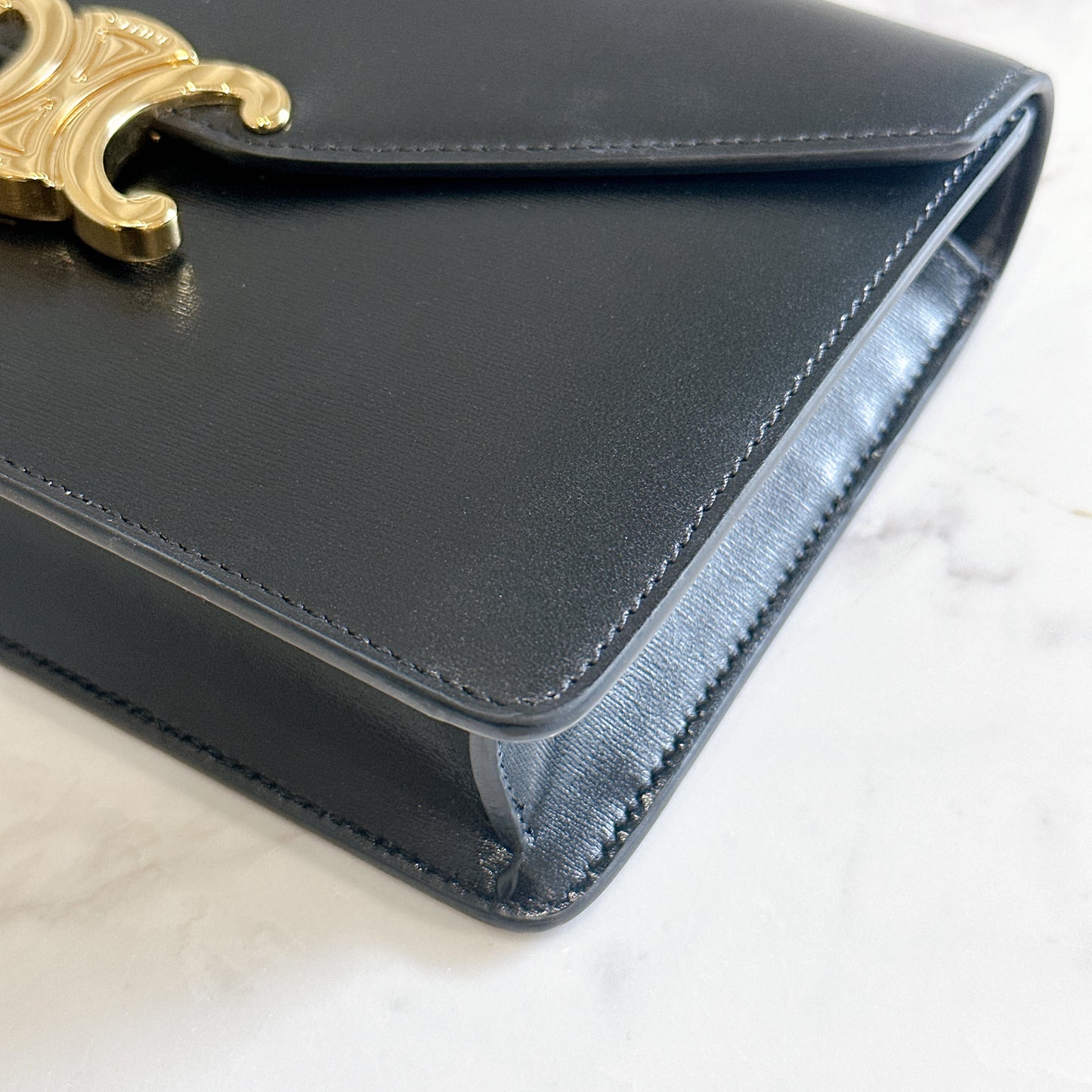 Celine Margo Wallet On Chain in Black