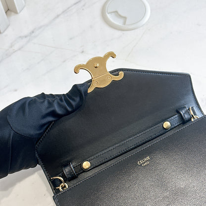 Celine Margo Wallet On Chain in Black
