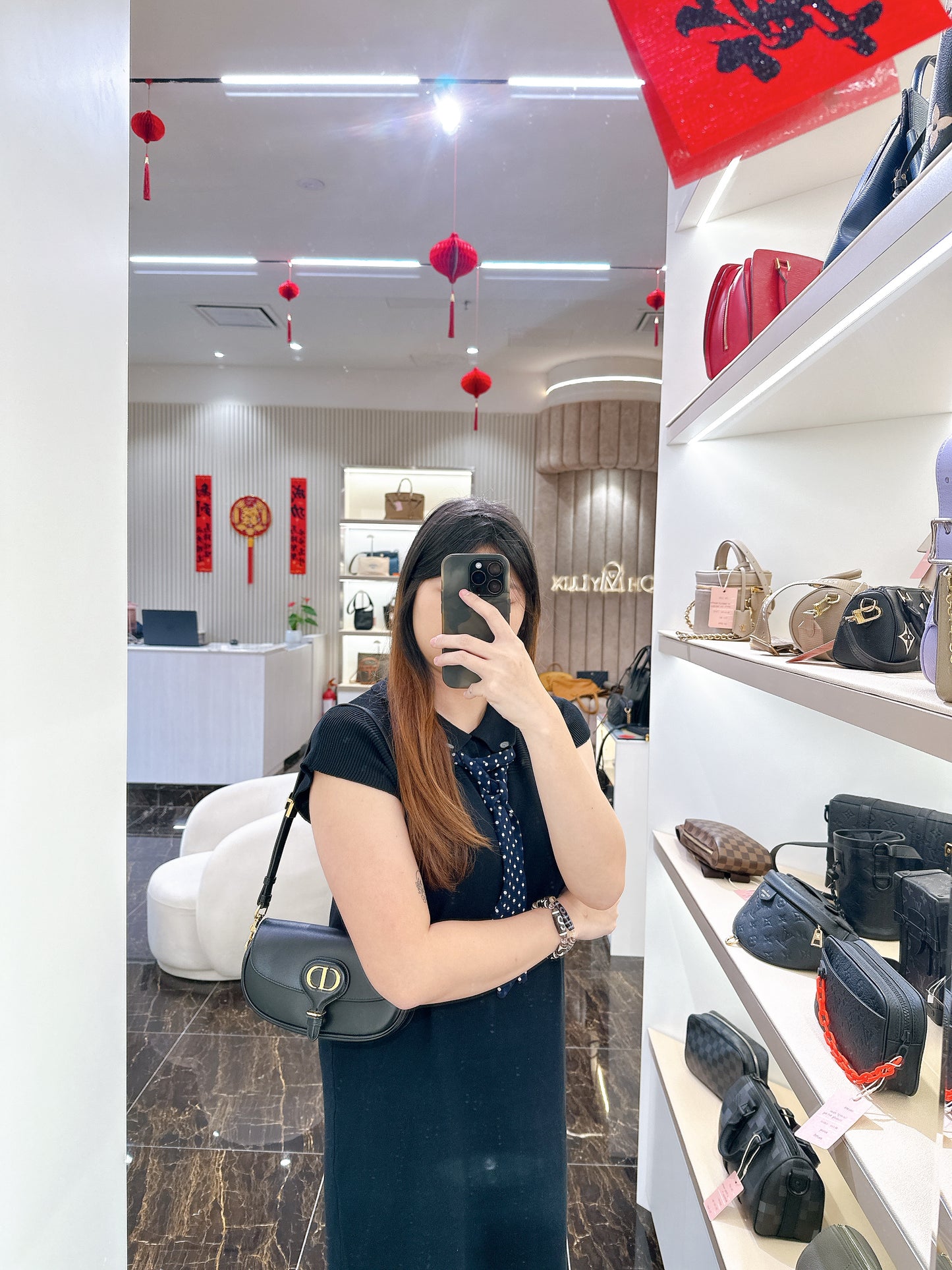Dior Bobby East-West Bag Black Calfskin in Black
