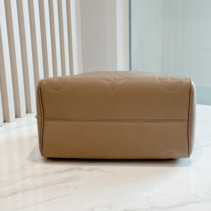 LV Speedy 25 in Tourterelle Empreinte Leather