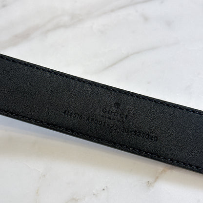 Gucci Marmont Belt in Black GHW
