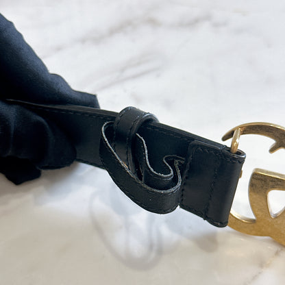 Gucci Marmont Belt in Black GHW