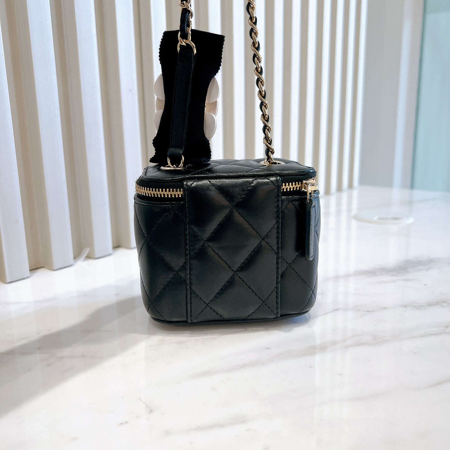 Chanel Camellia Bow Vanity Case