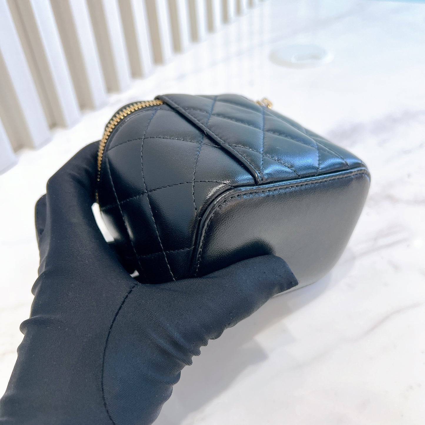 Chanel Camellia Bow Vanity Case