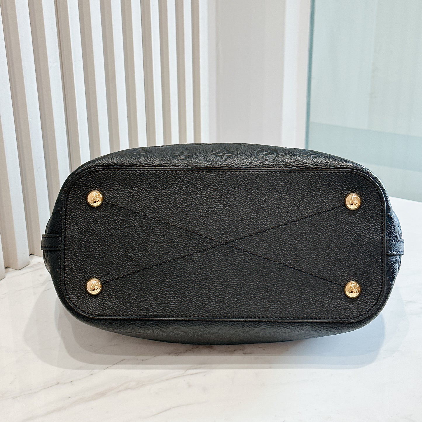 LV Mazarine in Black Empreinte Leather
