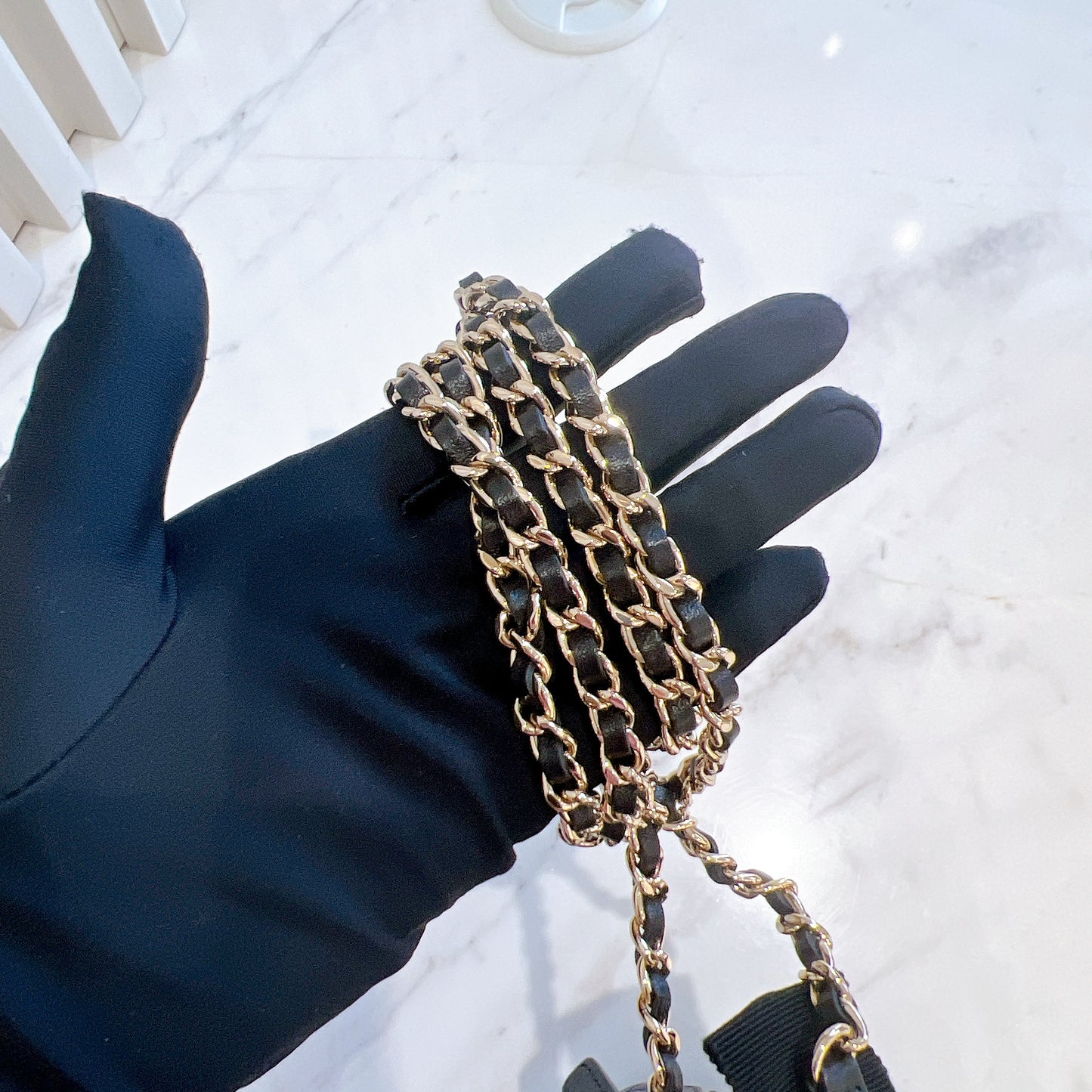 Chanel Camellia Bow Vanity Case