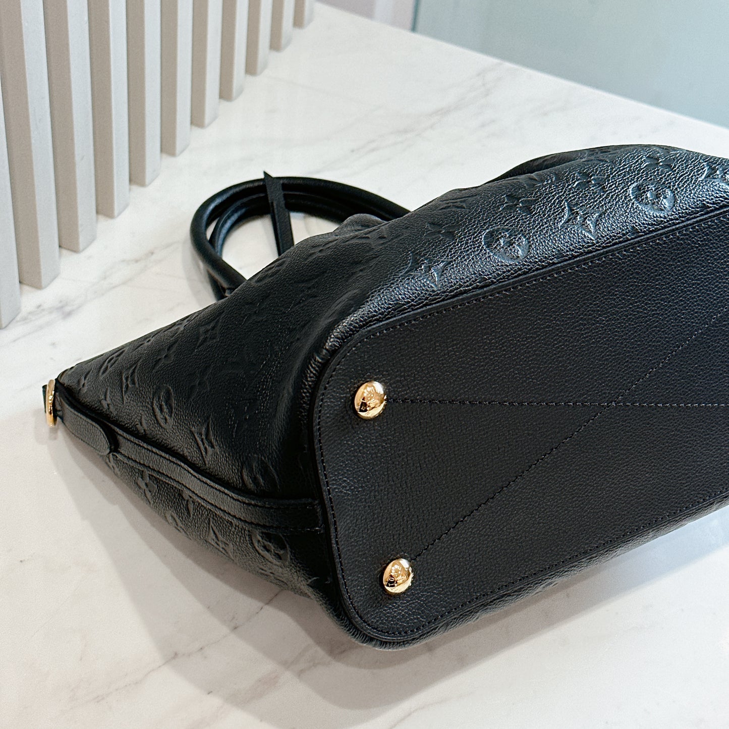 LV Mazarine in Black Empreinte Leather