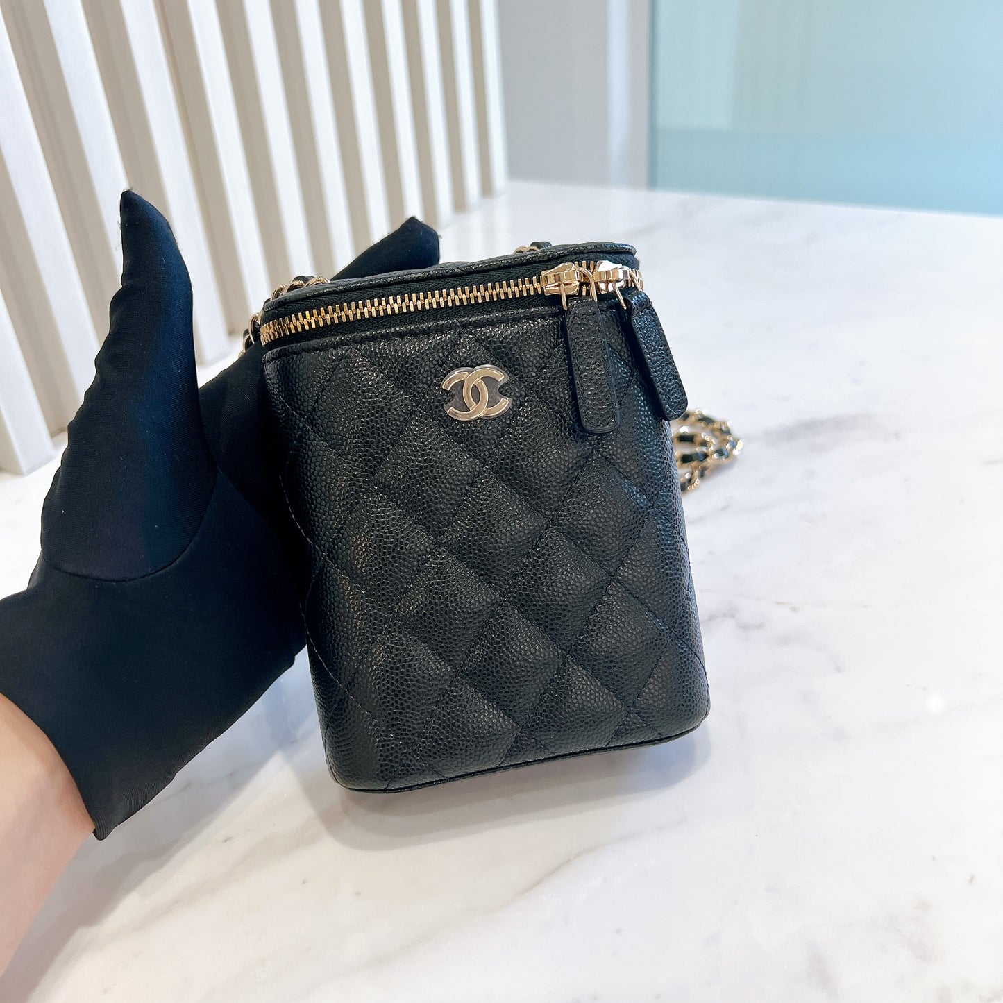Chanel Mini Caviar Vanity Case