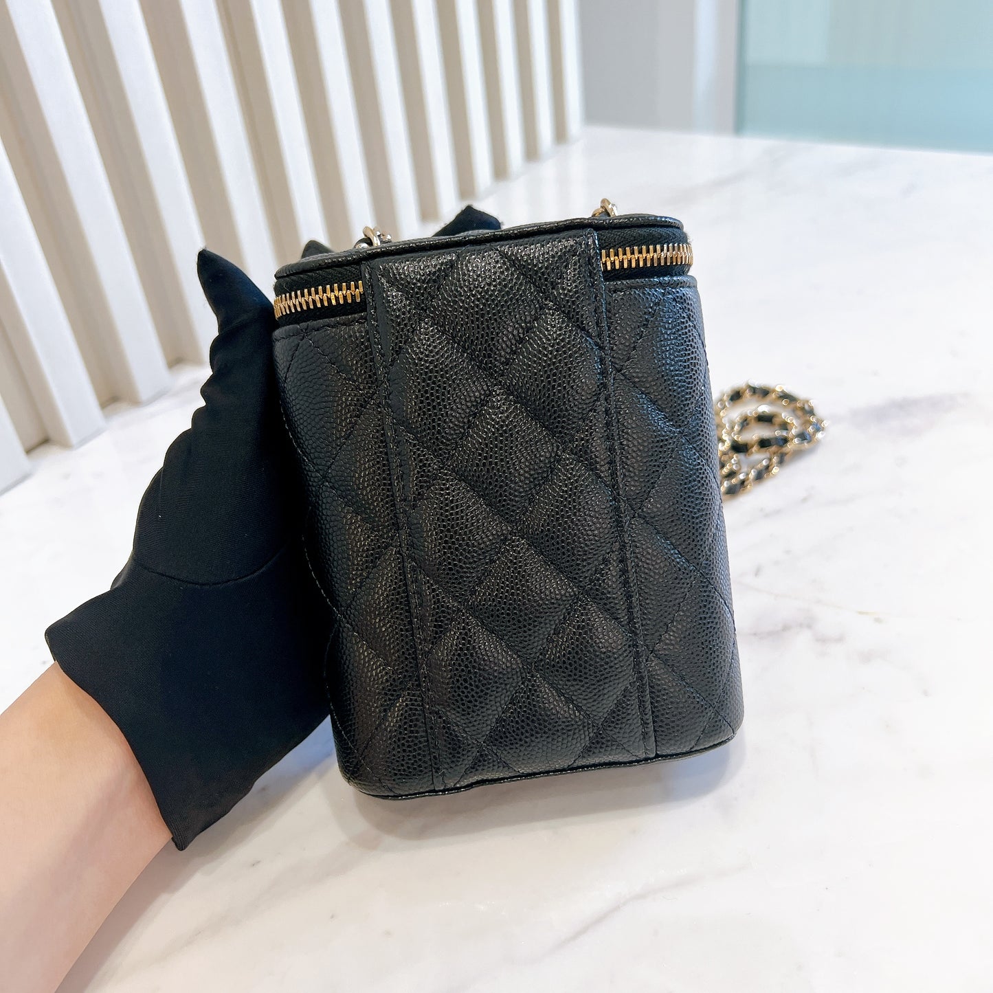 Chanel Mini Caviar Vanity Case